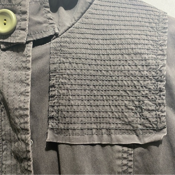 Kismet beige/grey zip snap hooded jacket women’s size M - Picture 5 of 16